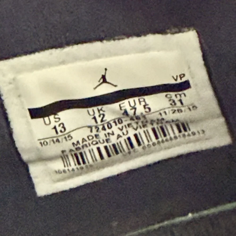 Jordan Air Eclipse Sneaker Shoes 724010-401 Navy Blue & White Men's US Size 13